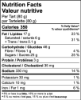 Salted caramel tart nutritional information